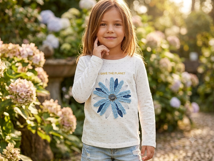 Girls Full Sleeve T-Shirt – I Save The Planet