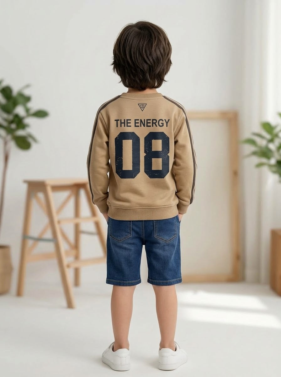 Boys Blended Soft Full Sleeve T-Shirt (5-6 Years)