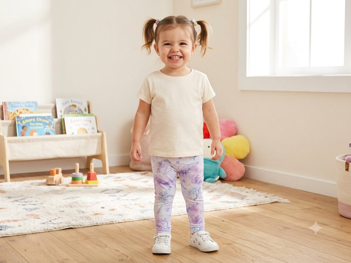 Girls Printed Tights – 2–3 Years
