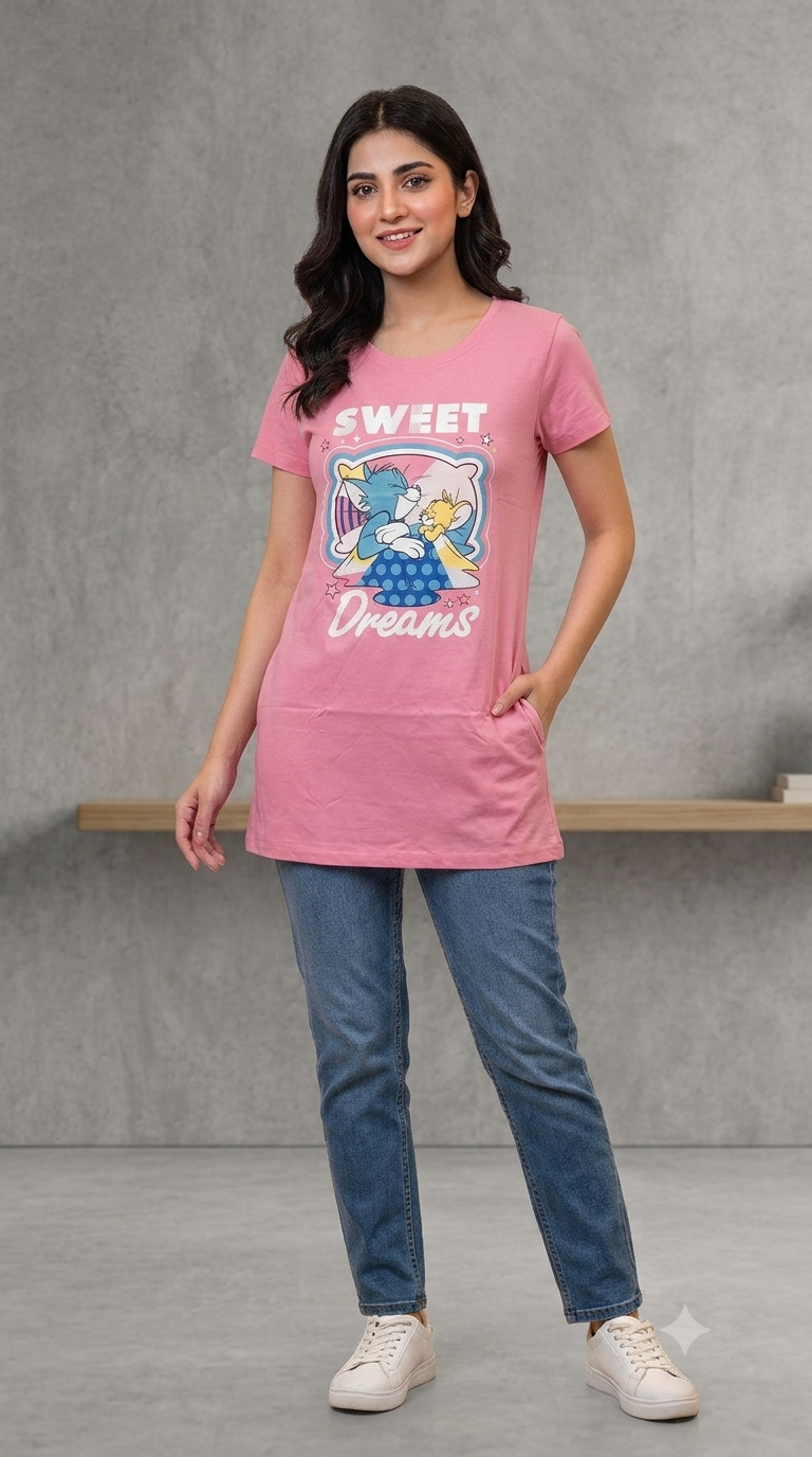 Ladies Long Style T-Shirt - Back to Hogwarts Mint