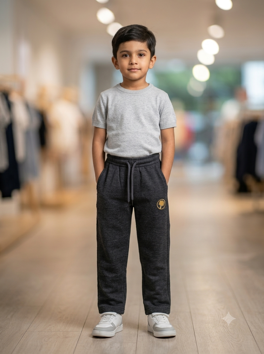 Boy wearing soft summer trouser
