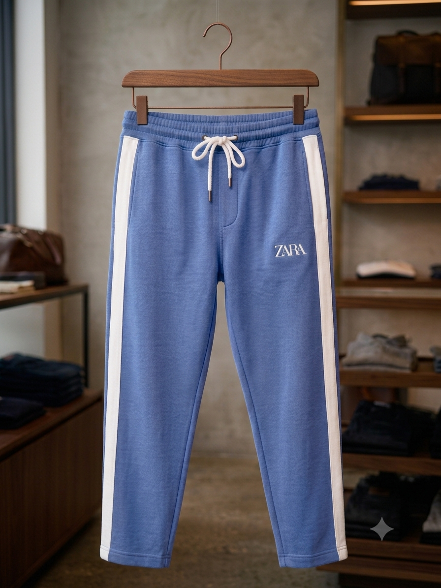 Steel Blue Zara Trouser on hanger