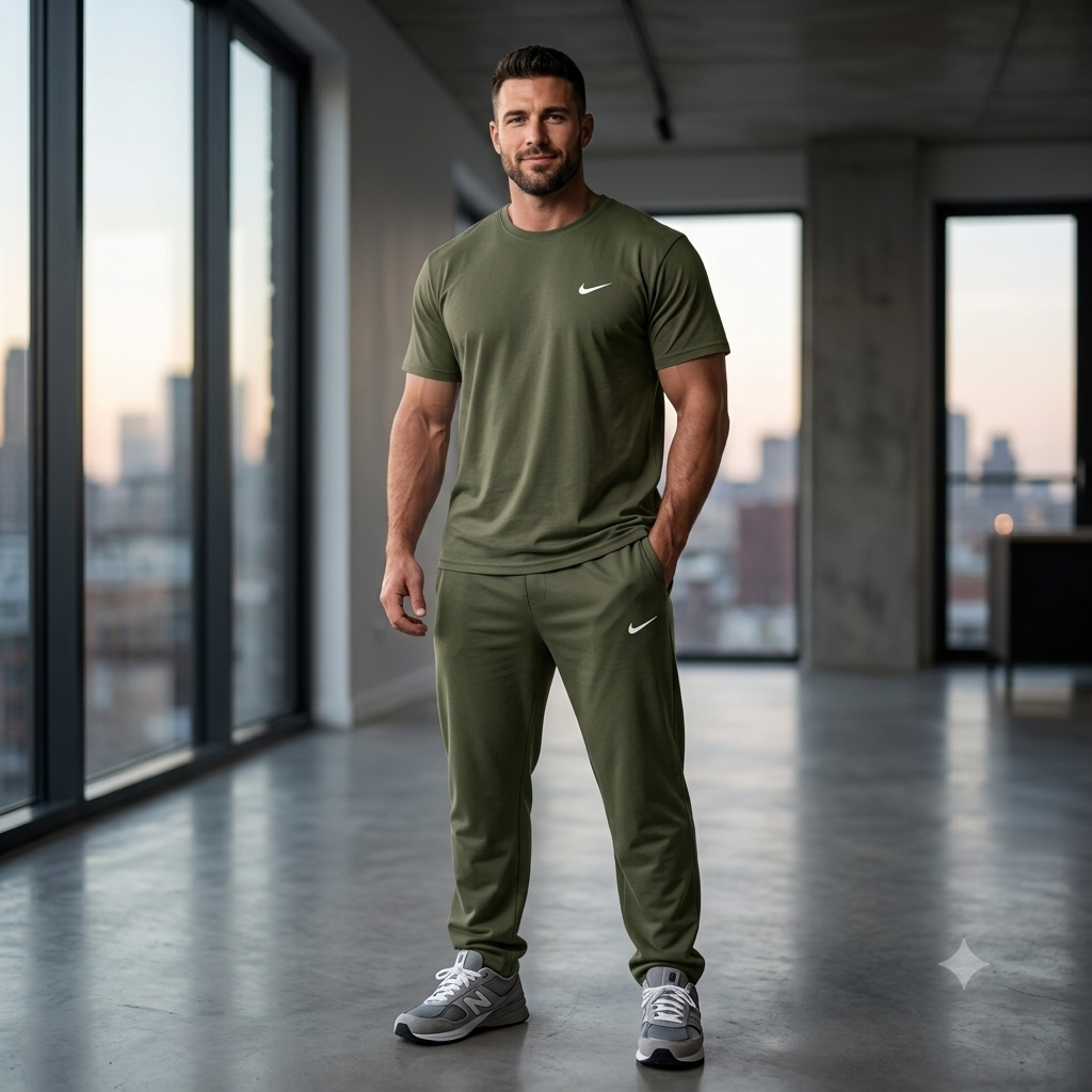Men's Summer Soft Tracksuit - Black