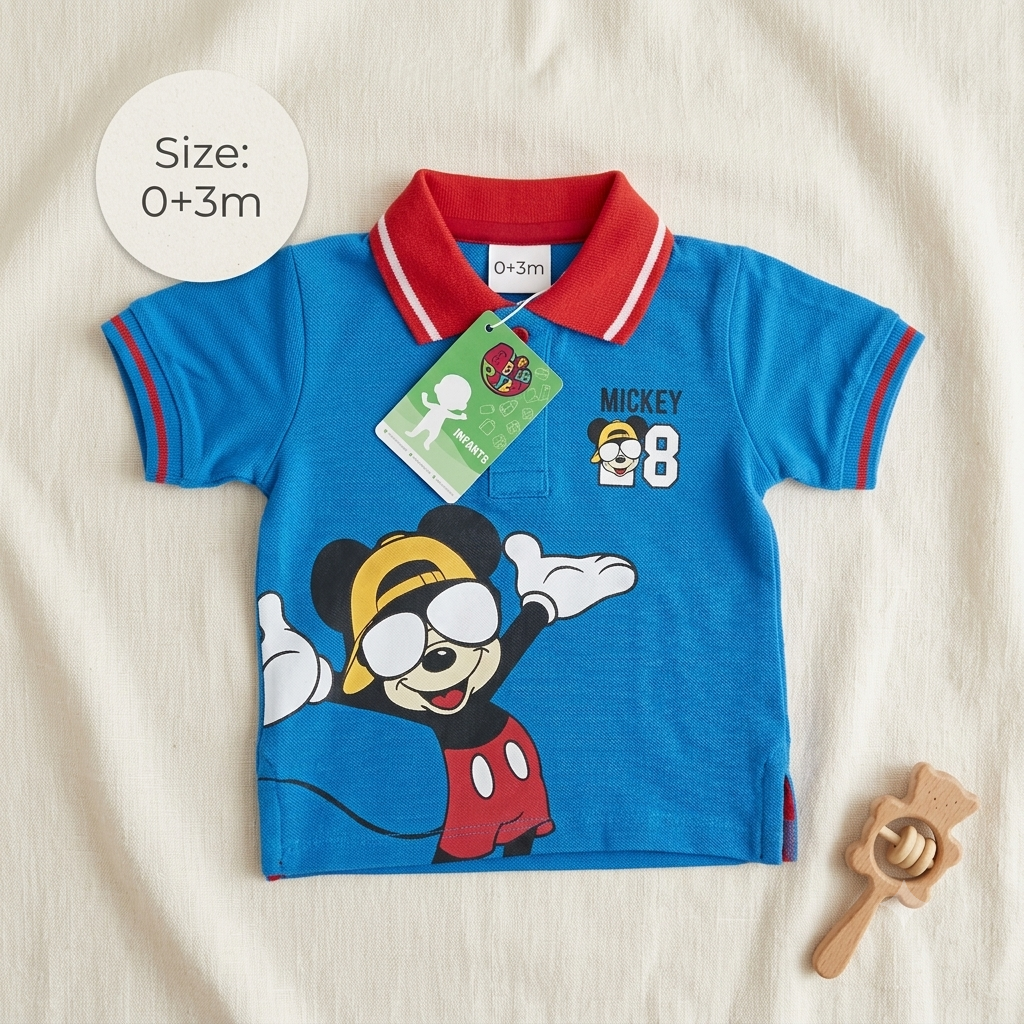 Baby Boys Striped Polo Shirt 0+3M