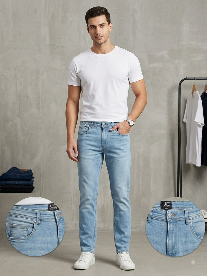 Light Blue Slim Fit Jeans