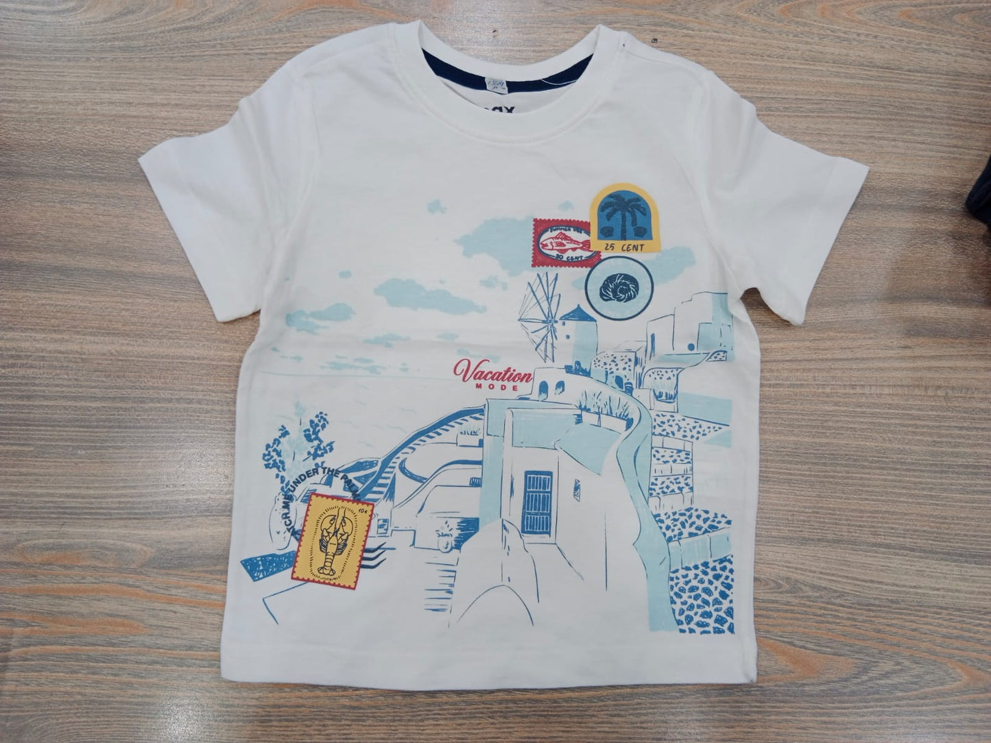 Boys "Vacation Mode" Graphic T-Shirt - White
