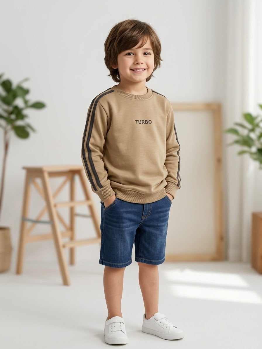 Boys Blended Soft Full Sleeve T-Shirt (5-6 Years)