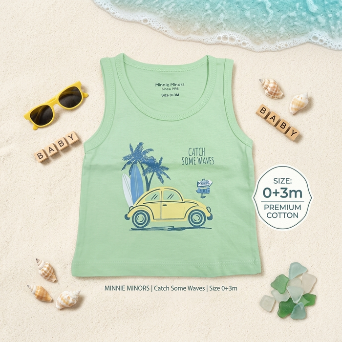 Newborn Boys Sleeveless Shirt