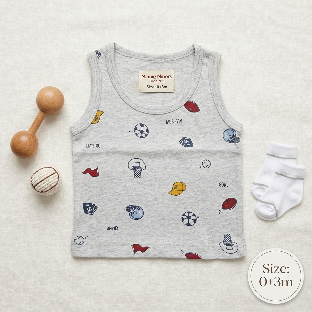 Newborn Boys Sleeveless Shirt