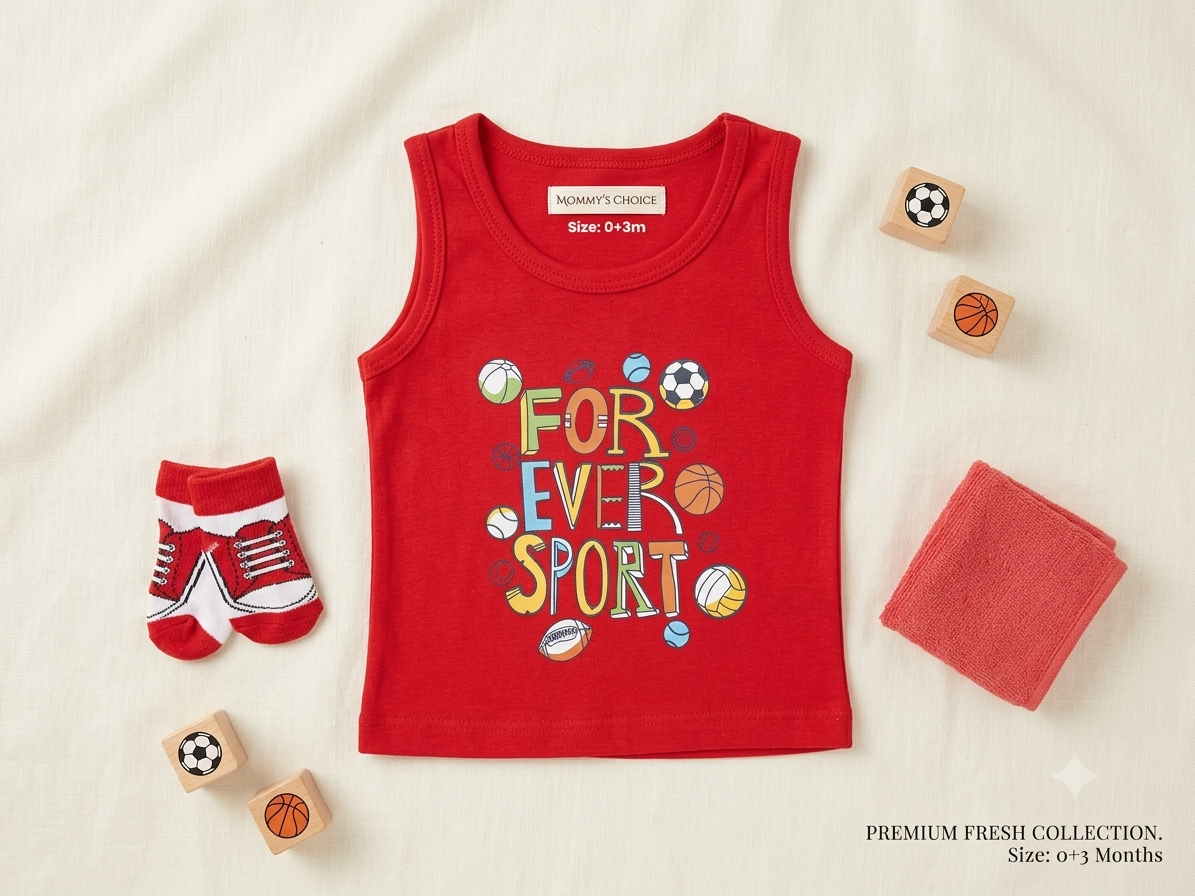 Newborn Boys Sleeveless Shirt
